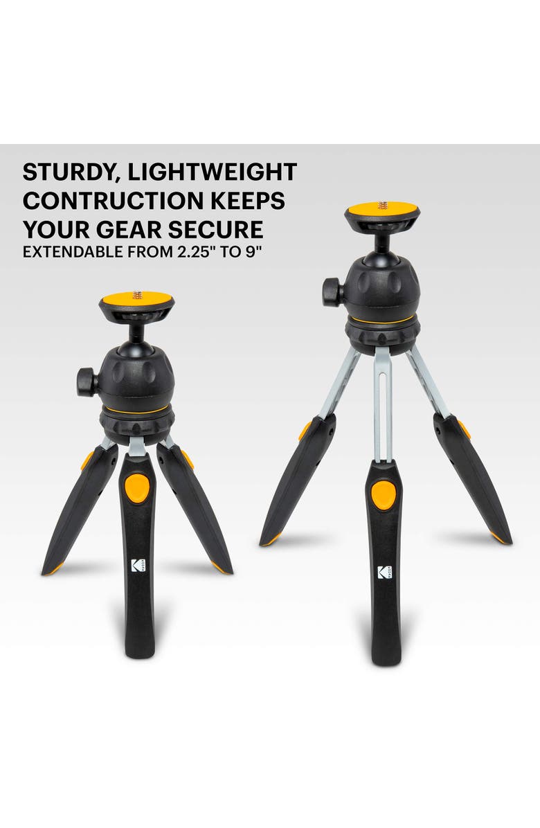 Kodak PhotoGear Mini Tripod for Camera, Alternate, color, Black