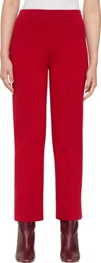 Lafayette 148 New York Foley Crepe Knit Flare Ankle Pants