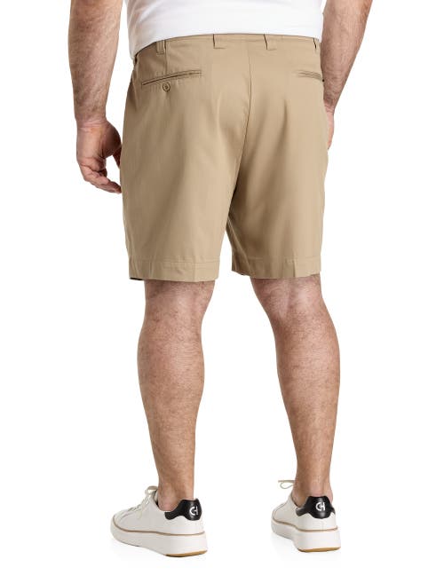 Oak Hill By Dxl Big & Tall Tech Shorts In Khaki