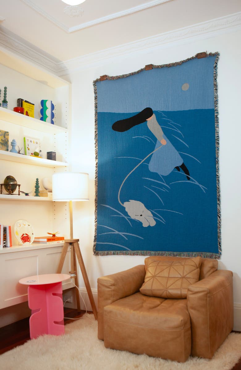 Slowdown Studio Woven Throw Blanket, Alternate, color, Blue Multi