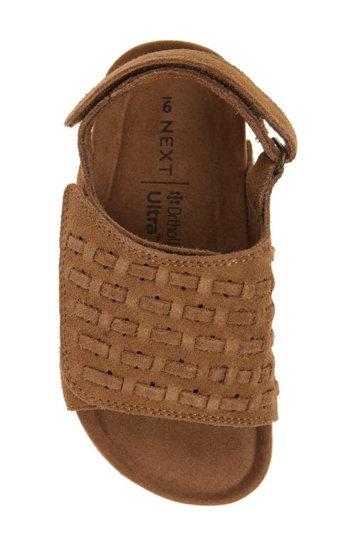 Next Kids' Woven Slingback Sandal In Brown