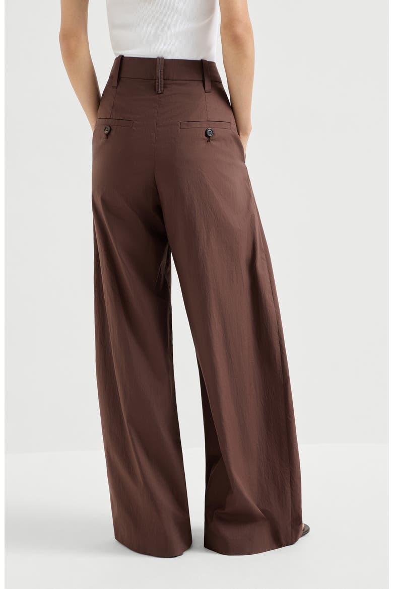 Wide trousers, Alternate, color, Cocoa
