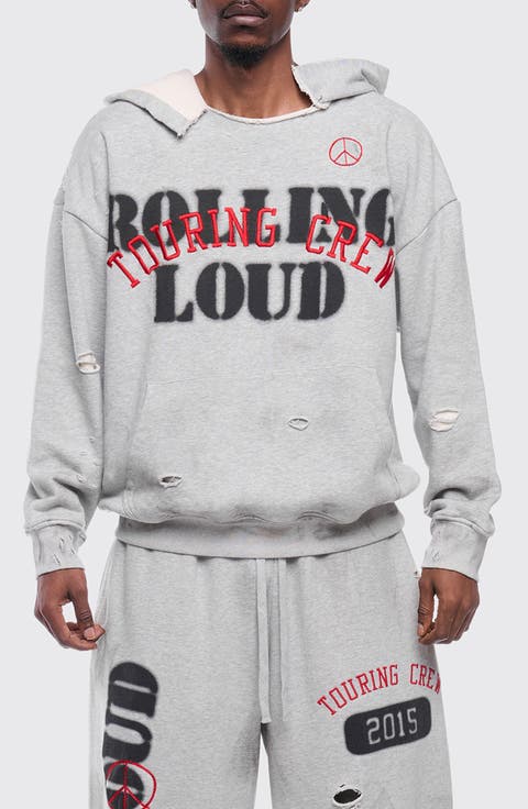 RL Touring Crew Distressed Pullover Hoodie