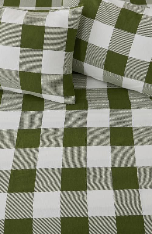 Woven & Weft Turkish Cotton Flannel Plaid Sheet Set