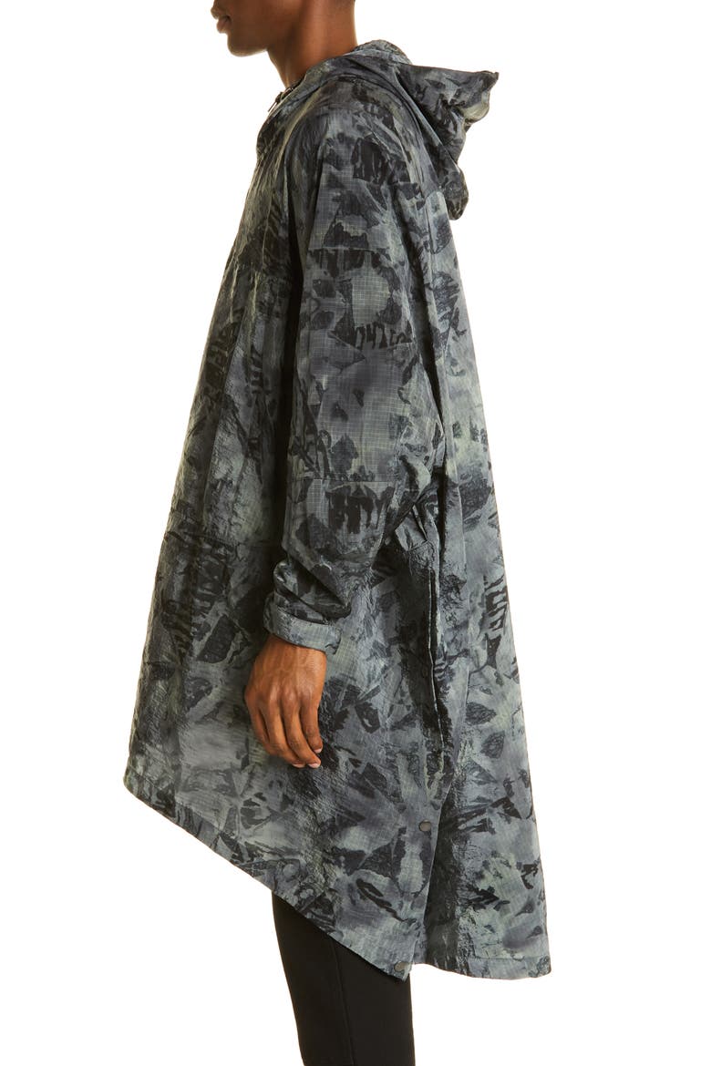Mist Tie Dye Nylon Cape, Alternate, color, TIE DYE
