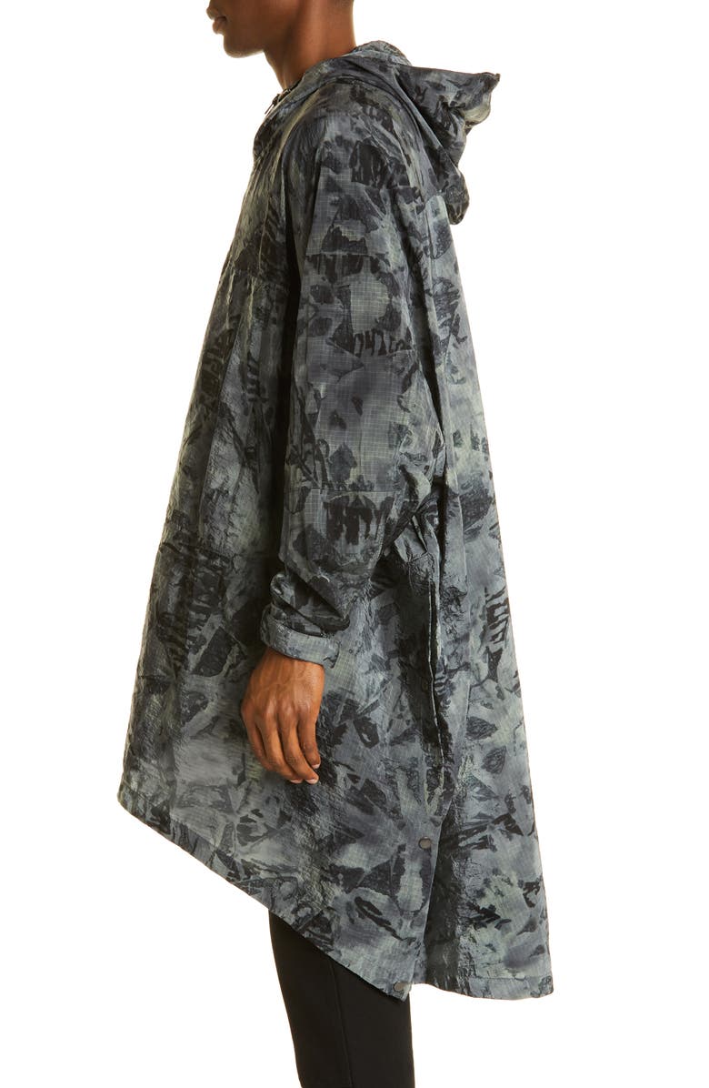 Mackintosh Mist Tie Dye Nylon Cape, Alternate, color, 