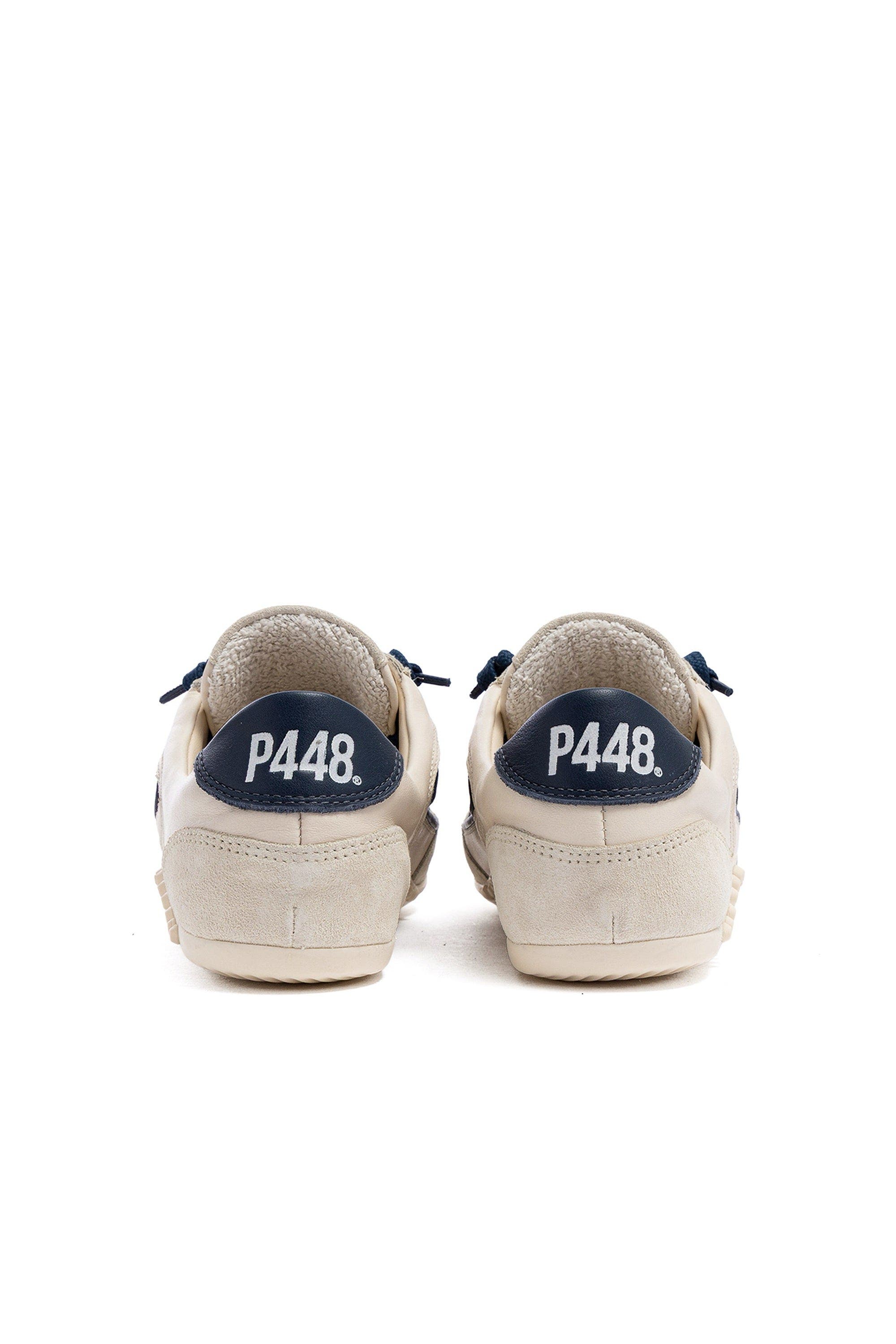 P448 Lisbon Crea Sneaker, Alternate, color, Cream Blue