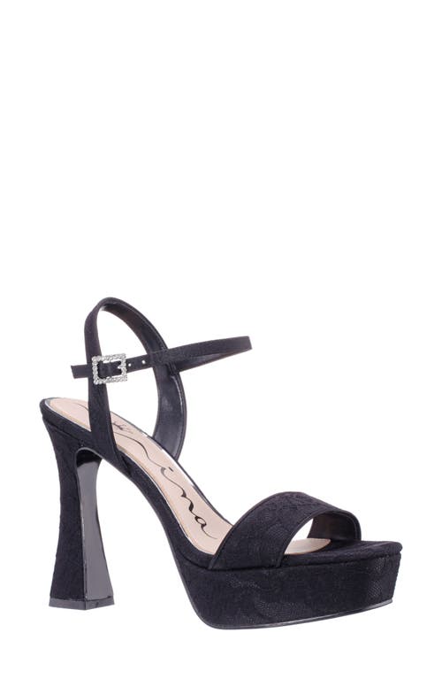 Nina Alma Platform Sandal in Black 