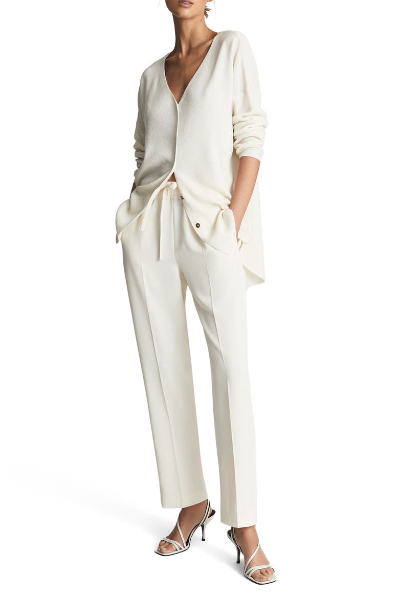 Hailey Drawstring Trousers, Alternate, color, WHITE
