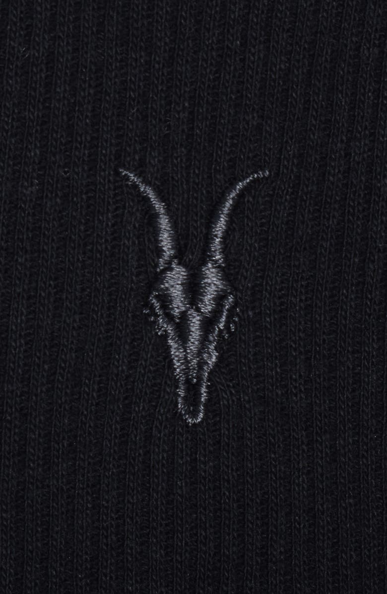 AllSaints 2-Pack Organic Cotton Rib Tanks, Alternate, color, Black