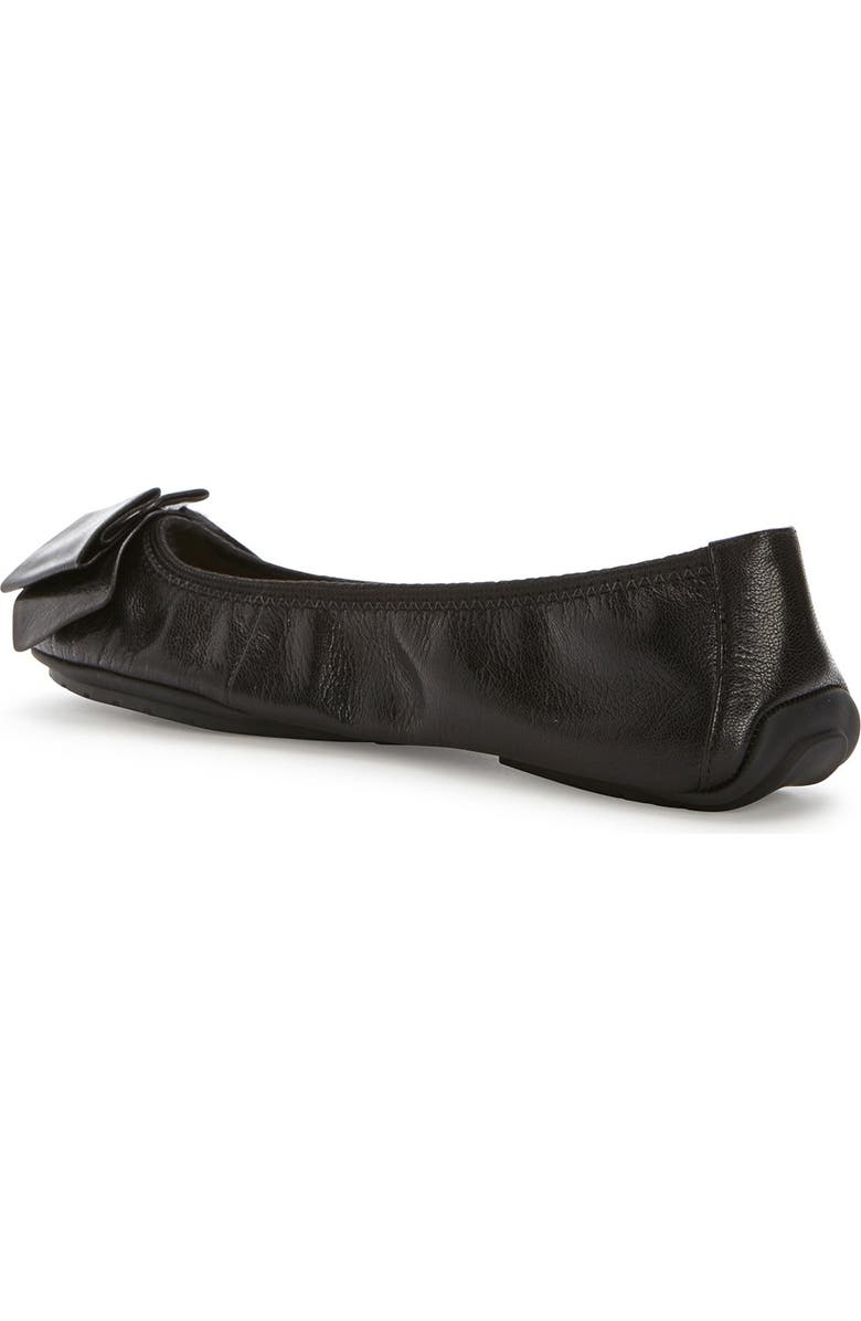 Me Too 'Lilyana 2.0' Flat, Alternate, color, Black Leather
