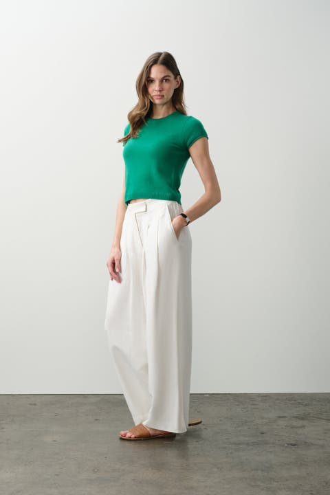 Donna Cap Sleeve Crew
