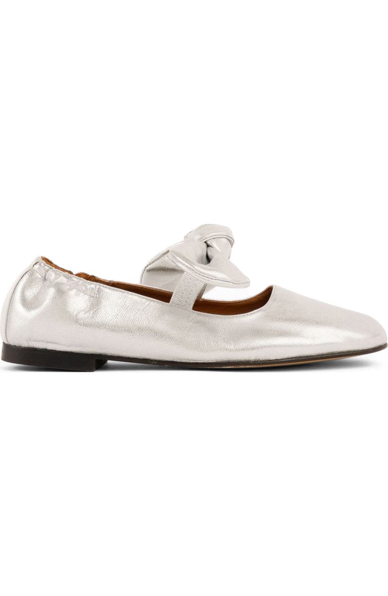 Penelope Chilvers Minnie Mary Jane Flat, Alternate, color, Silver