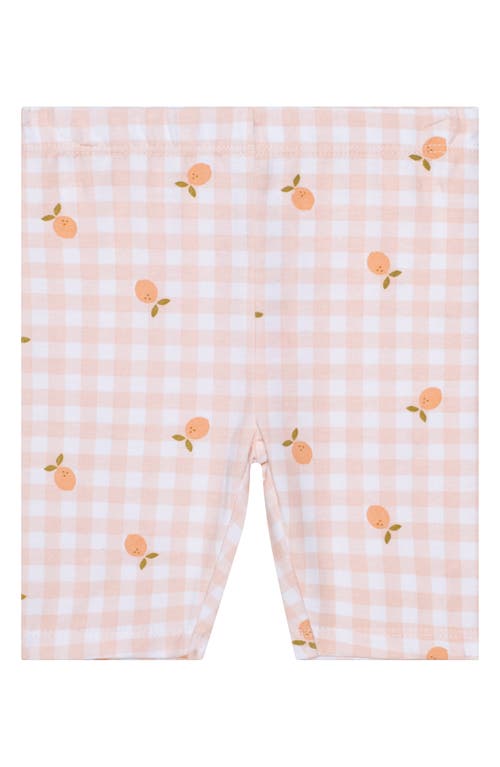 Pl Baby By Petit Lem 4-piece Citrus Print Bodysuit Set In Pea-lemon