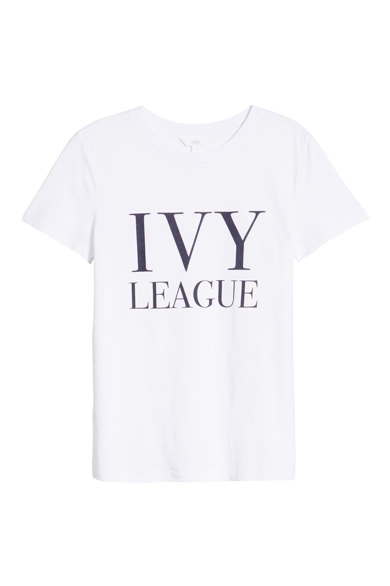 Ivy League Graphic Tee, Alternate, color, WHITE- NAVY IVY LEAGUE
