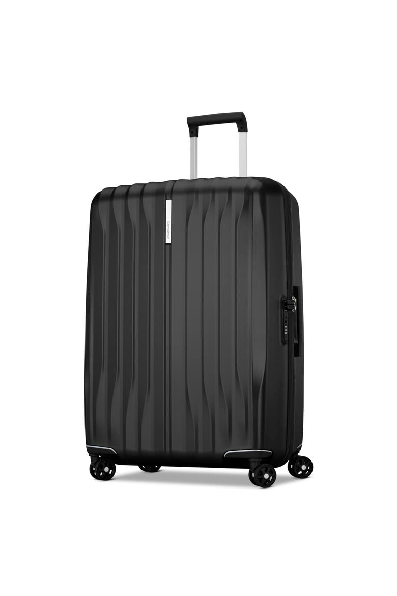 Uplift Hardside 28" Large Checked Spinner Luggage, Main, color, Phantom Black