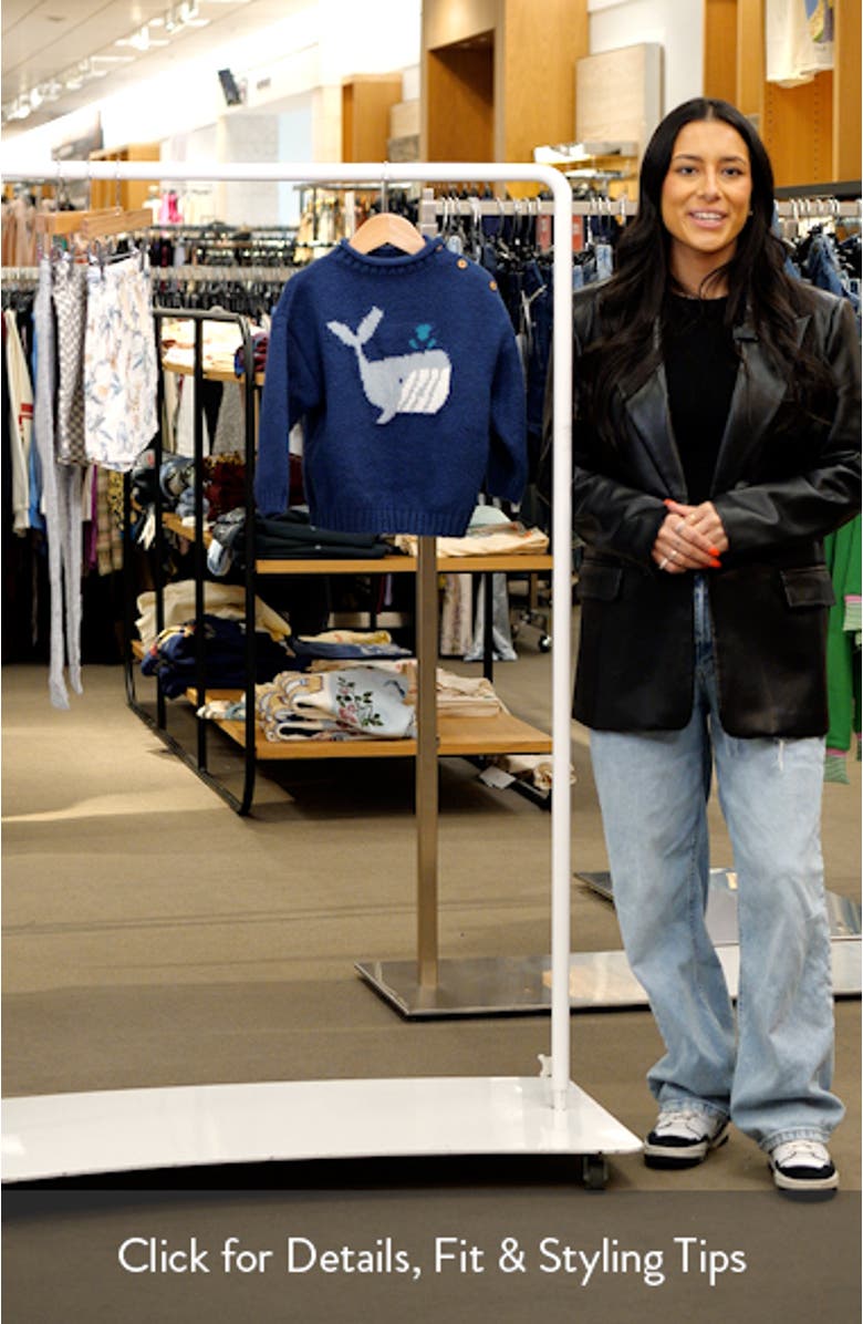 Kids' Anchor Stripe Water Repellent Swim Trunks, sales video thumbnail