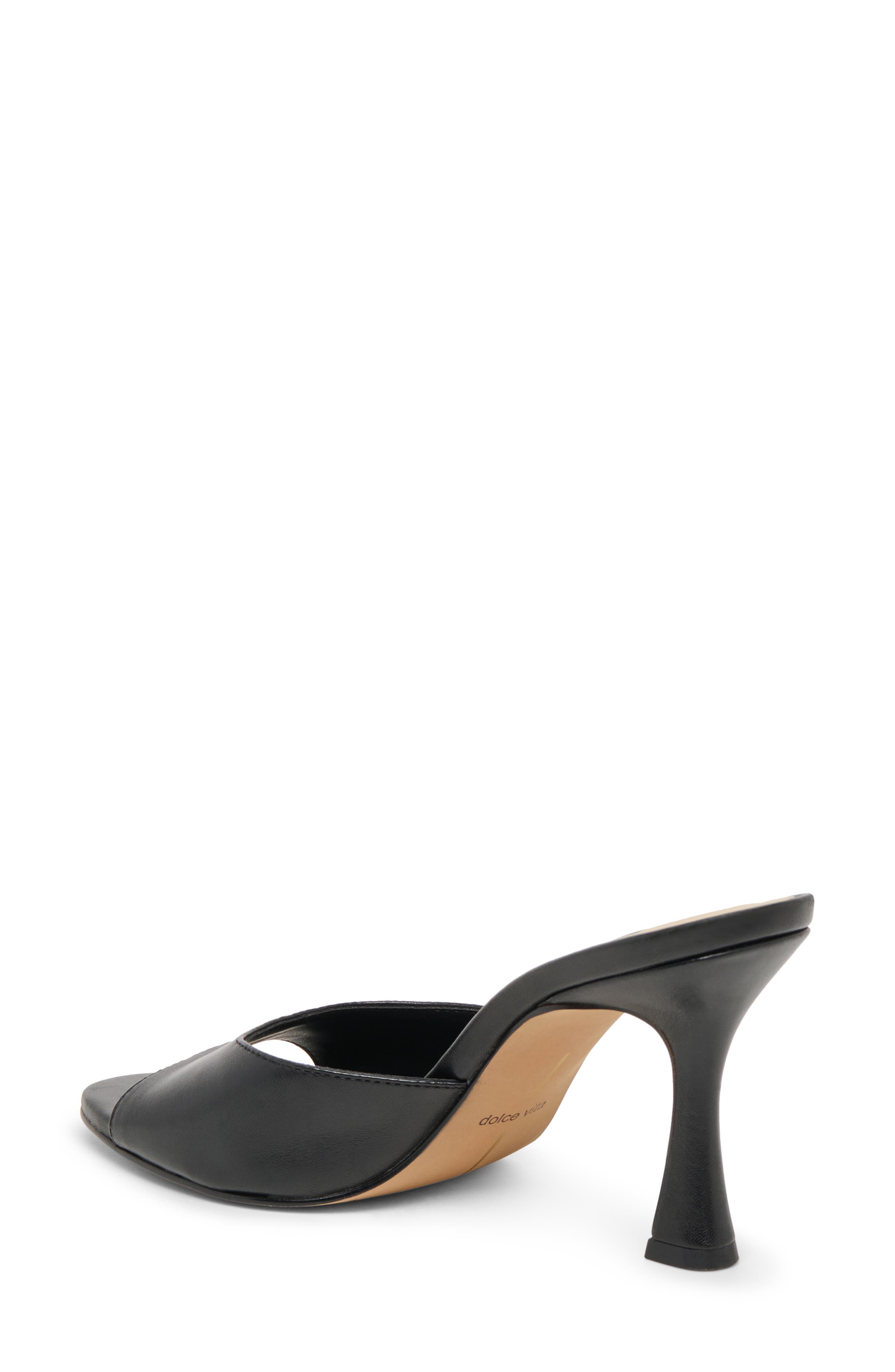 Dolce Vita Rosha Slide Sandal, Alternate, color, Black Leather