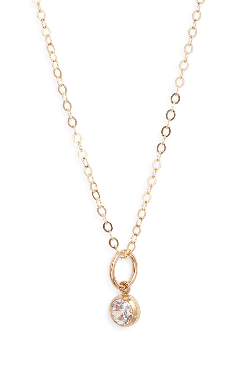 Clarity Pendant Necklace, Main, color, GOLD FILL