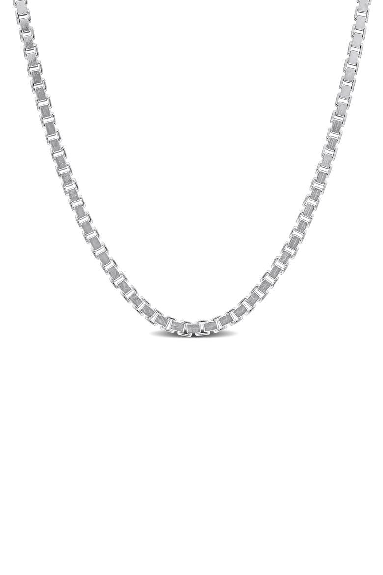 Box Link Chain Necklace, 1.50mm, Main, color, SILVER