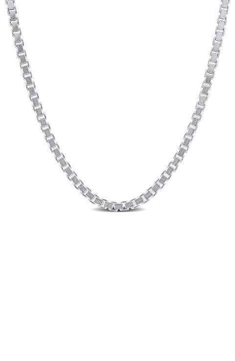 Box Link Chain Necklace, 1.50mm