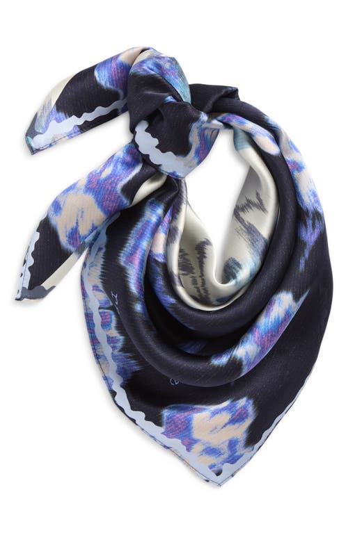 Rag & Bone Kit Silk Bandana Scarf In Blue