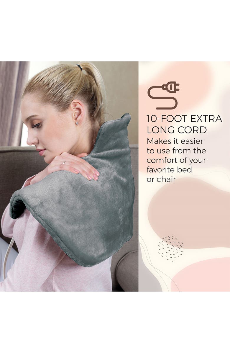 PURSONIC Neckl & Shoulder Heating Pad, Alternate, color, Grey