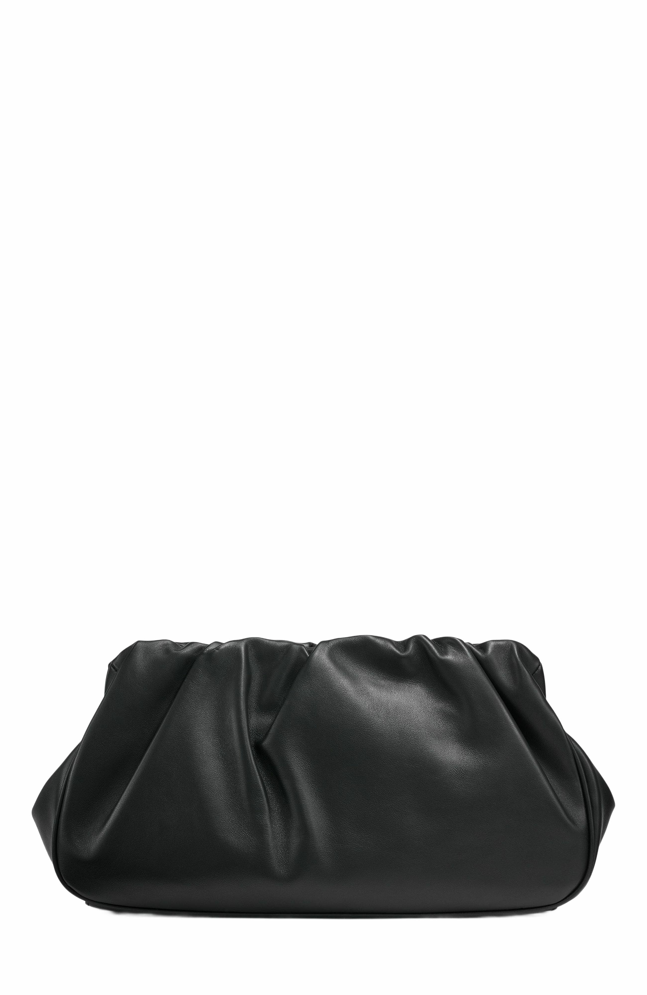 Donna Karan New York Bella Clutch, Alternate, color, Black/Gold