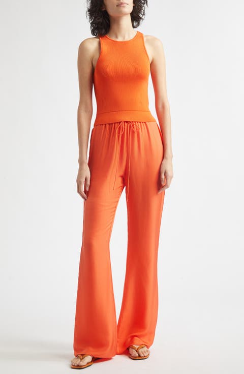 Nela Drawstring Flared Pants