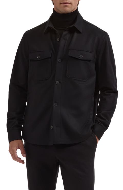 Wool Blend Shirt Jacket