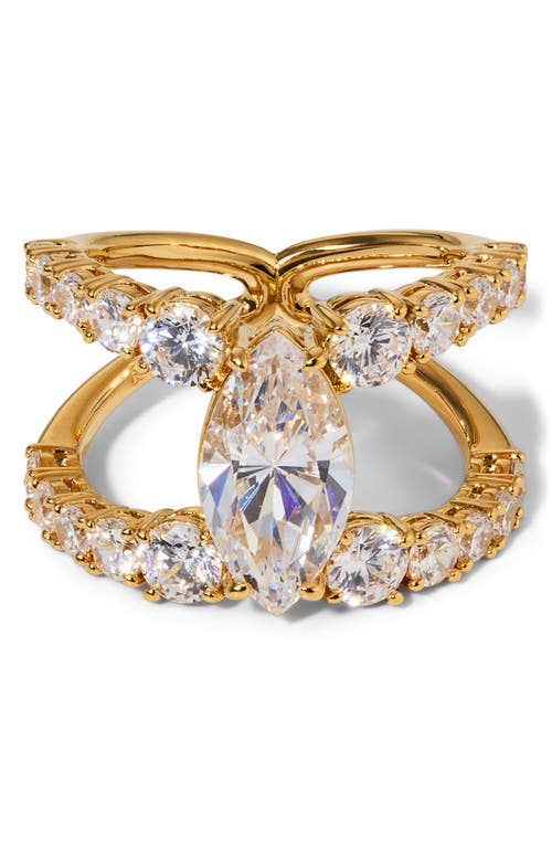 Nadri Everleigh Cubic Zirconia Open Ring In Gold