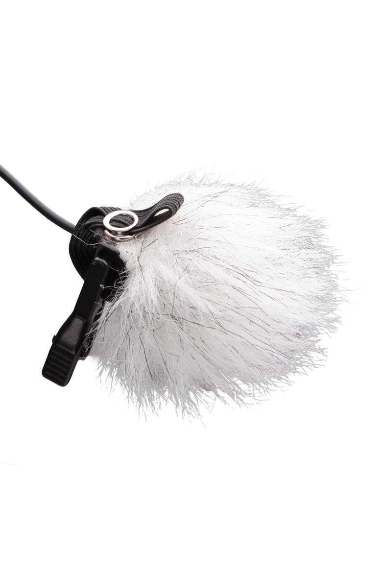 WS10n Universal Furry Outdoor Microphone Windscreen Muff for All Lavalier Microphones, Alternate, color, Black
