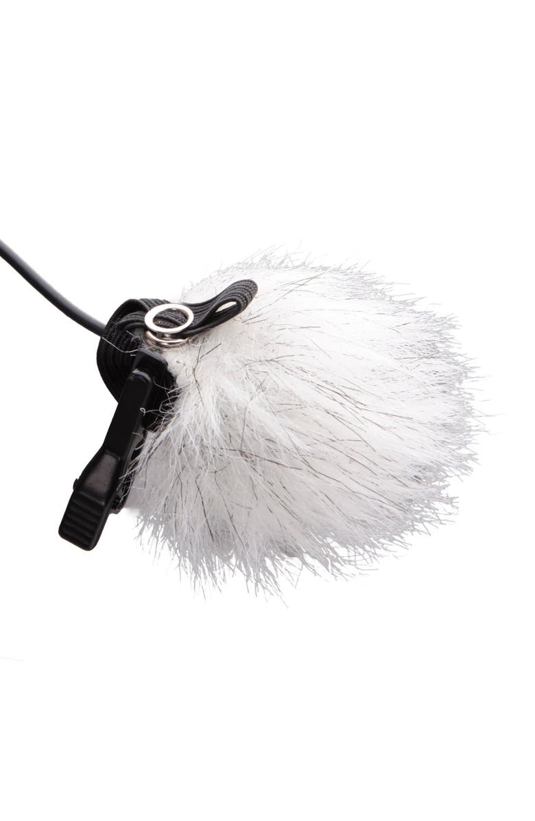 MOVO WS10n Universal Furry Outdoor Microphone Windscreen Muff for All Lavalier Microphones, Alternate, color, Black