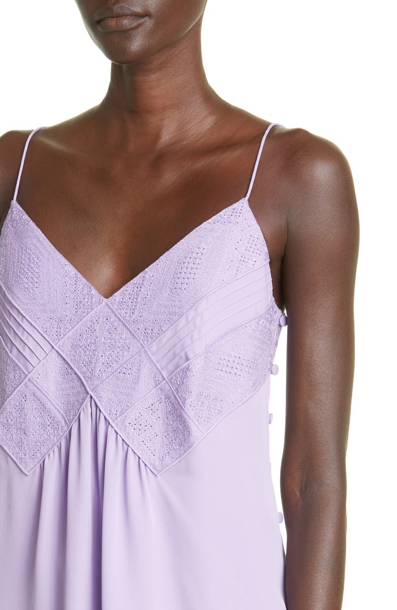 Lafayette 148 New York Boheme Embroidered Silk Camisole, Alternate, color,