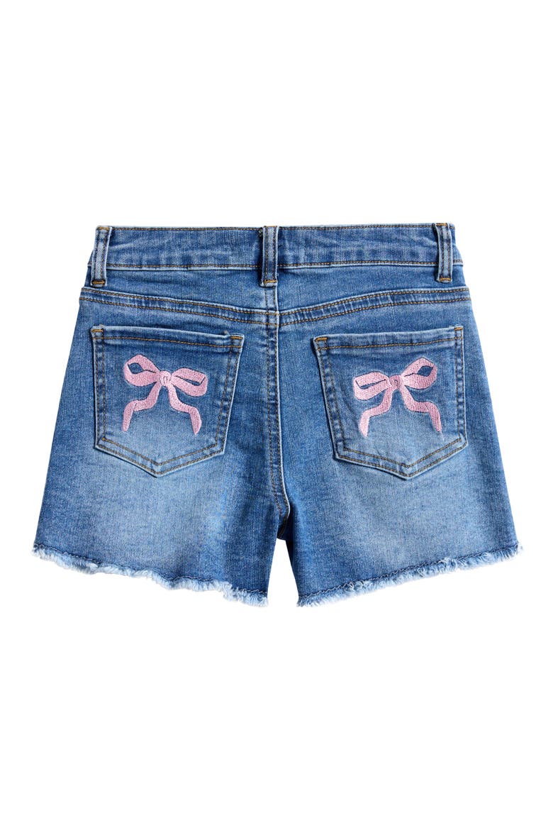 Kids' Bow Back Pocket Shorts, Alternate, color, INDIGO