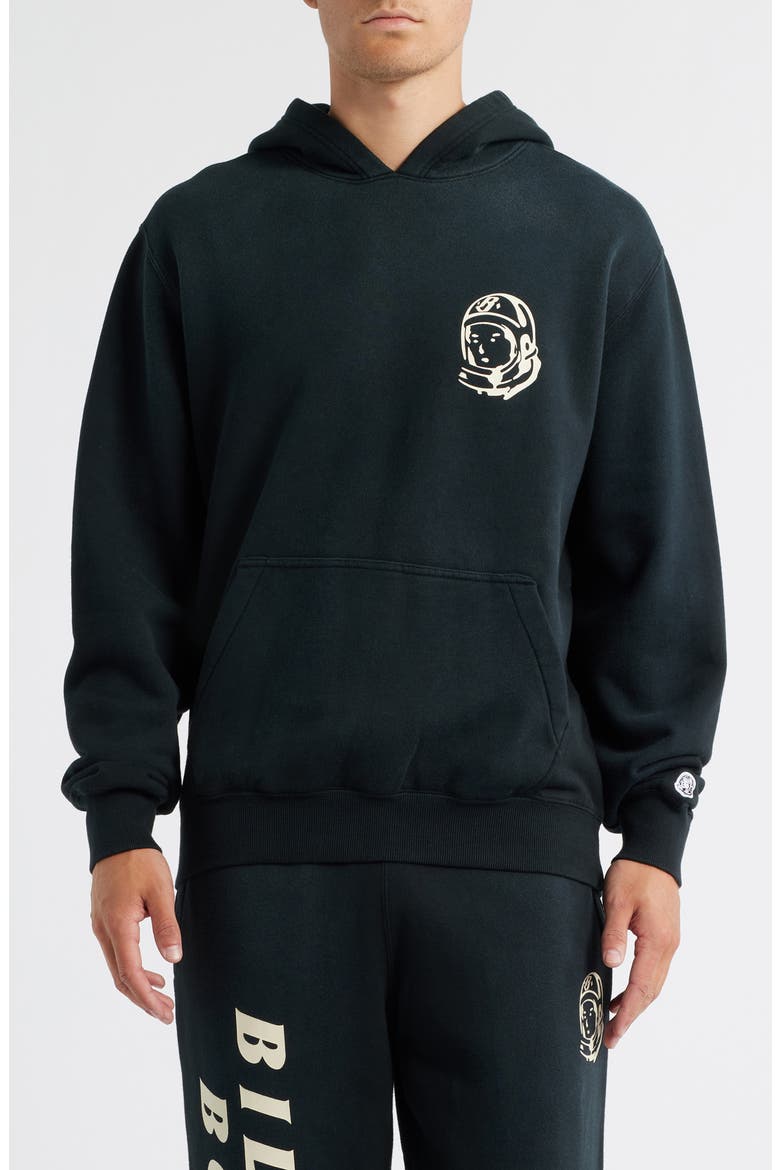 New World Graphic Hoodie, Main, color, BLACK