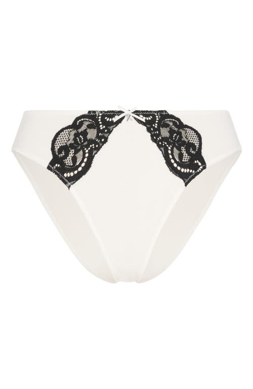 Savage X Fenty Swirly Girly Cheeky Briefs In White