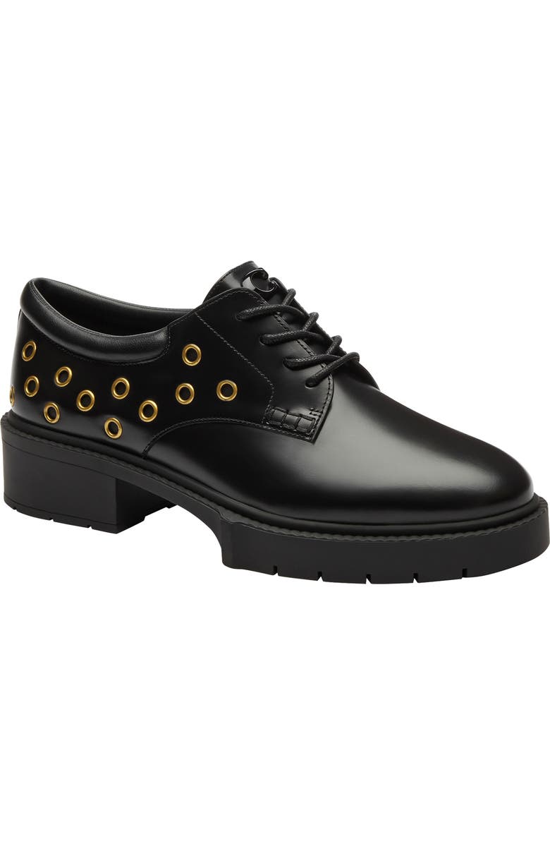 COACH Lyla Grommet Lug Sole Derby, Main, color,