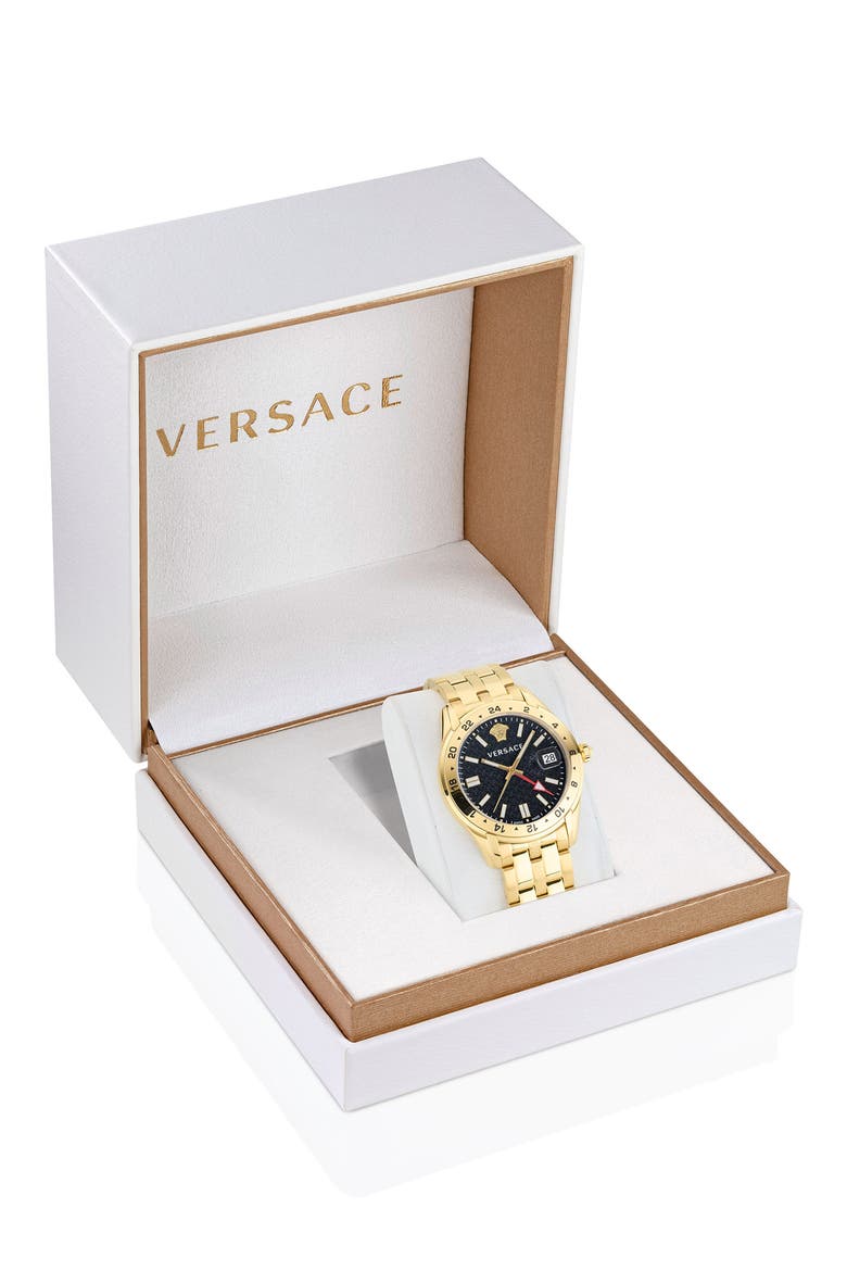 Greca Time Bracelet Watch, 41mm, Alternate, color, IP YELLOW GOLD