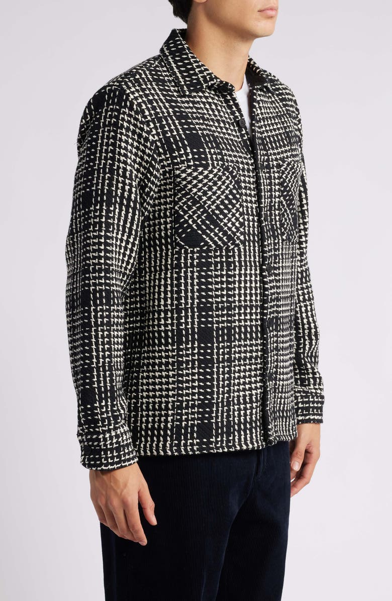 Wax London Whiting Plaid Button-Up Overshirt, Alternate, color, 