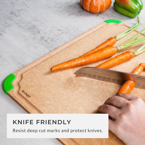 Eli Home 4 Piece Cutting Wise Cutting Board Set In Brown