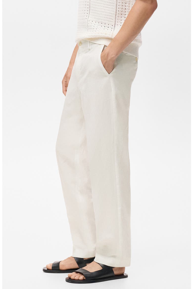 Straight Leg Pants, Alternate, color, OFF WHITE