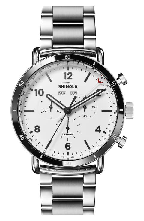 The Canfield Sport Chronograph Ceramic Bracelet Watch, 45mm