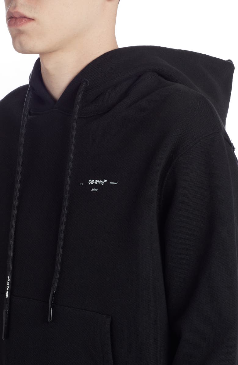 Off-White Arrow Logo Slim Hoodie, Alternate, color, 
