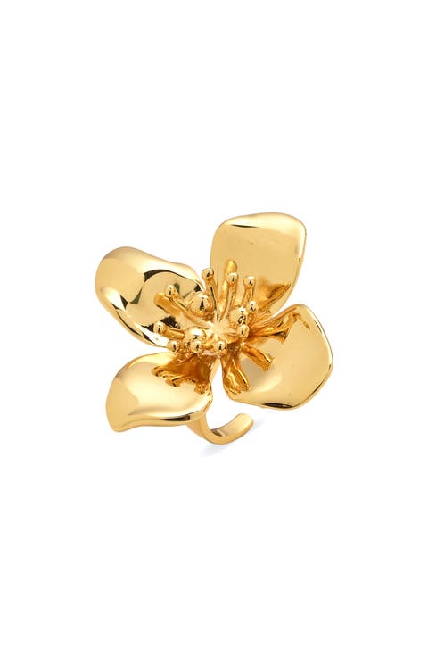 Sunlit Petal Ring