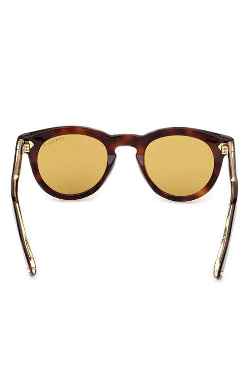 Tom Ford Tortoiseshell-effect Sunglasses In Brown