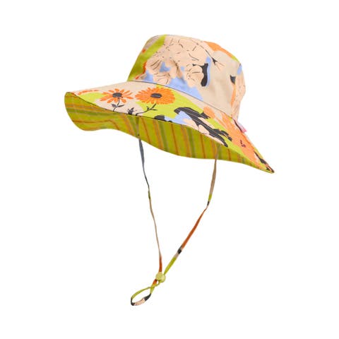 FRIDA x LOST PATTERN "Frida
s Garden" Cotton Reversible Sun Hat
