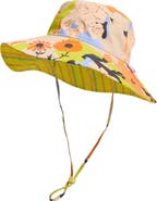 Lost Pattern FRIDA x LOST PATTERN "Frida's Garden" Cotton Reversible Sun Hat