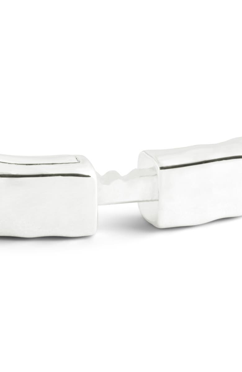 Anabel Aram Jewelry Farrier Thin Hinged Bangle, Alternate, color, Silver