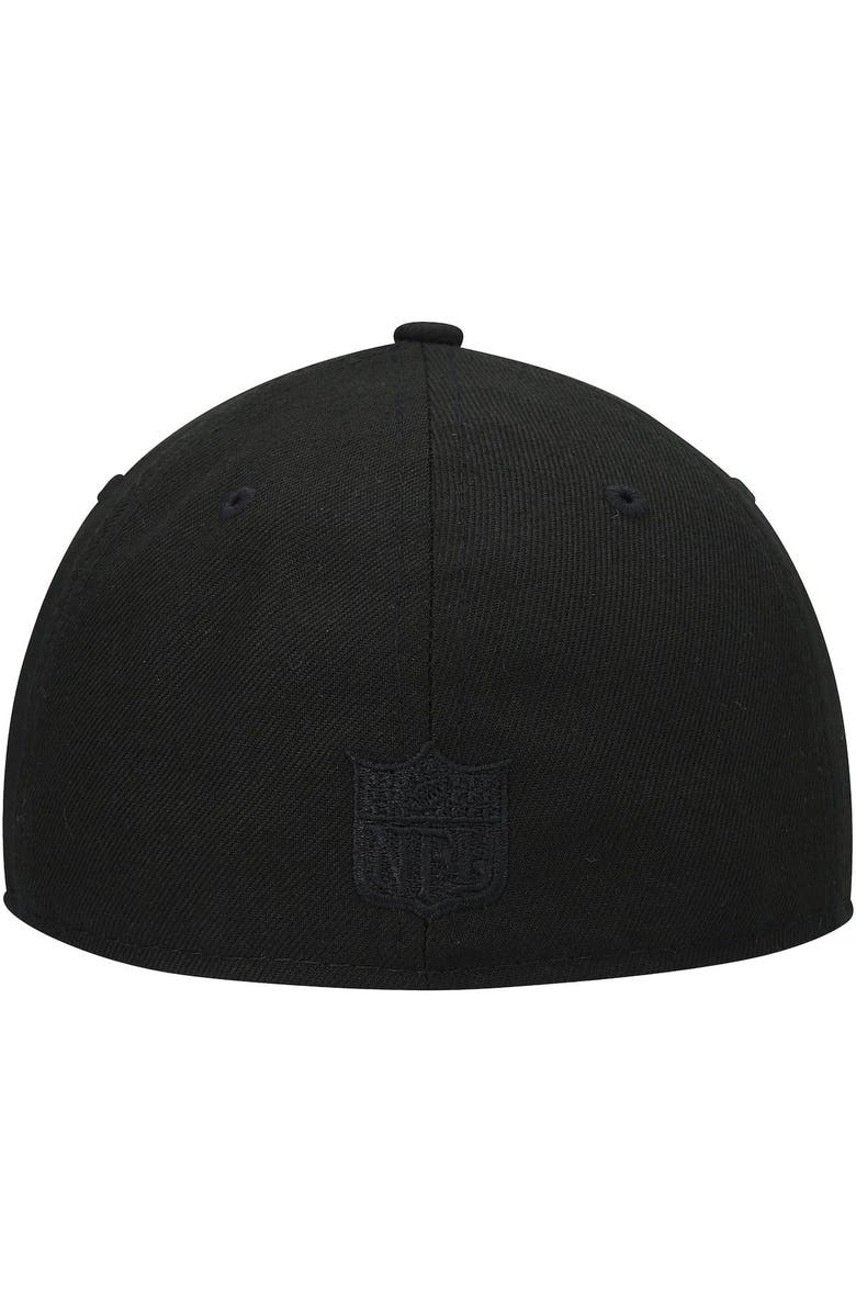 New Era Men's New Era Black Denver Broncos Historic Logo Black on Black Low Profile 59FIFTY II Fitted Hat, Alternate, color, 